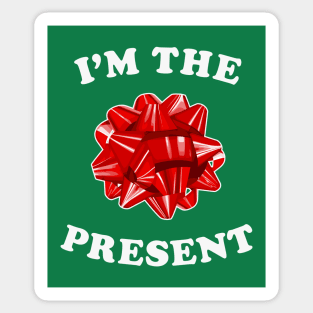 I'm The Present - Funny Christmas Bow Sticker